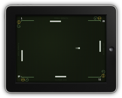 RetroPong on iPad